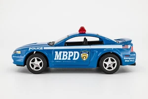 2002 Matchbox True Heroes 1999 Ford Mustang Coupe BLUE | MBPD POLICE | MINT - Picture 1 of 1