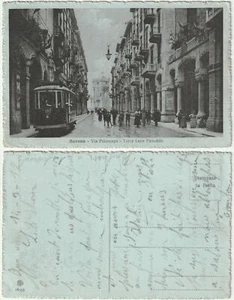 SAVONA - VIA PALEOCAPA - TORRE LEON PANCALDO - TRAM - VIAGG. 1917 -46456- - Bild 1 von 1