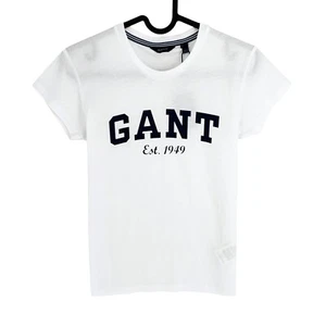 GANT Ragazze Bianco Logo Collo A Giro T Shirt Taglia 11-12 Anni 146/152 CM - Foto 1 di 11
