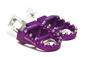 EVO3 BETA rr 125/498 2011-2019 motard purple adjustable footrests | SEPTAR - Picture 1 of 6