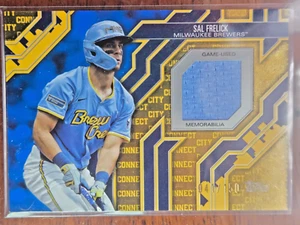 2025 Topps Series 2 Sal Frelick City Connect Relic Blue /150 CC2-SL - Brewers - Picture 1 of 3