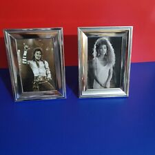 Micheal Jackson And Whitney Houston icons Framed Photo Set .