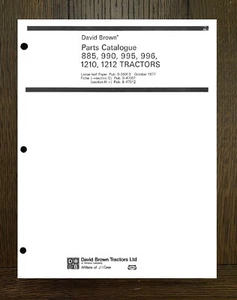 885 990 995 996 1210 1212 Tractor Parts Manual Fits Case David Brown - 506 Page - Picture 1 of 18
