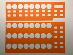 3 orange Overlays für Behringer BCR2000 - Picture 1 of 1