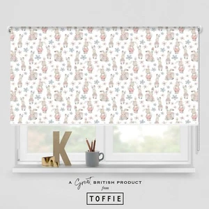 31- Cute Rabbit Printed Roller Blind - blackout FREE UK delivery - Picture 1 of 4