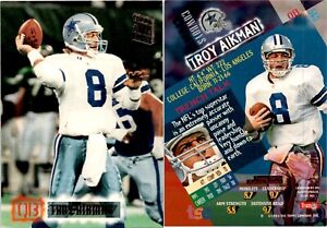 1994 Topps Stadium Club TROY AIKMAN Football Card 540 Dallas Cowboys
