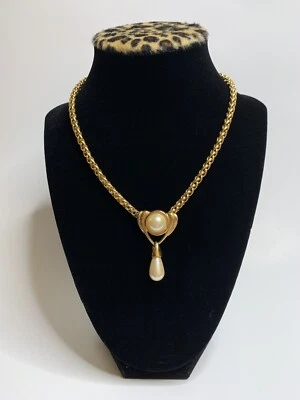 Elegante Collar Napier Perla Gota Tono Dorado, Joyería Mujer’s Foto 1 de 4