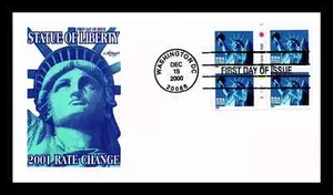 STATUE OF LIBERTY 2000 BOOKLET BLOCK ARTMASTER CACHET FDC UNADDR - Picture 1 of 1