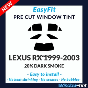 EasyFit Static Pre Cut Window Tint For Lexus RX 1999-2003 - 20% Dark Rear - Picture 1 of 3