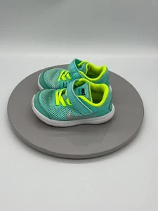 Zapatillas Nike Flex 2016 para niña talla 6C 834285-300 acuáticas y amarillas - Imagen 1 de 8