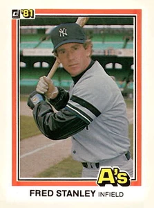 1981 Donruss #585 Fred Stanley - Picture 1 of 2