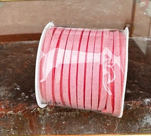 Pink Cord, Faux Suede Lace 3mm 18-FT  - Bild 1 von 5