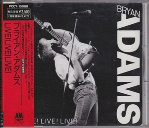 CD Bryan Adams Live! Live! Live! JAPAN WITH OBI-STRIP A&M Records - Bild 1 von 1