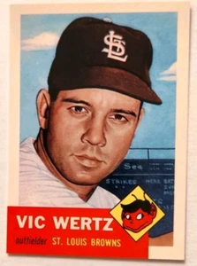 1991  Vic Wertz Topps Archives Ultimate 1953 Series # 142 - Picture 1 of 2