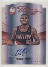 2012-13 Elite Turn of the Century Die-Cut Auto /199 Ronnie Price #60 Auto