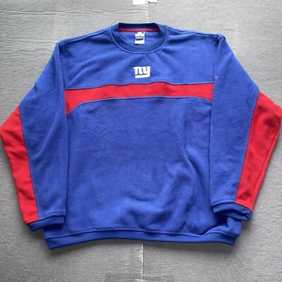 Suéter Reebok Para Hombres XL New York Giants Cuello Redondo Polar Pullover Azul Y2K Nuevo Sin Etiquetas Foto 1 de 4