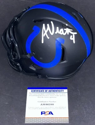 Adam Vinatieri Signed Autographed Indianapolis Colts Ecplise Mini Helmet Psa/Dna - Image 1 of 2