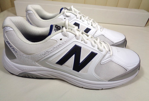 New Balance Uomo 847 V3 Scarpe da Passeggio Bianco Grigio Argento Uomo Tg 14D ~ NUOVE