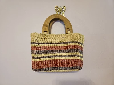 Tommy Hilfiger Handbag “Picnic Basket” Handbag Tote Purse Red White Blue - Image 1 of 4