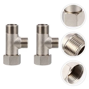 Conector de camiseta flexible móvil desviador de 3 vías 2 piezas para pulverizador de bidé - Imagen 1 de 12