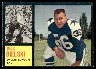 1962 Topps Dick Bielski Dallas Cowboys #43 - Image 1 of 2