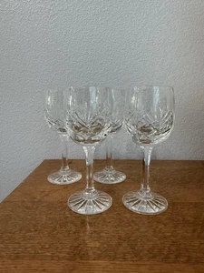 Set di 4 bicchieri da vino vintage in cristallo pesante - senza marchio incredibilmente belli - Foto 1 di 6