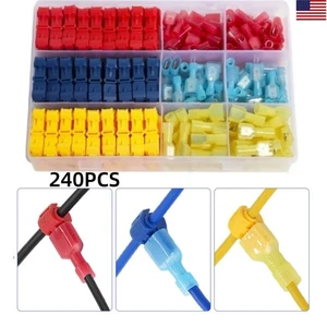 240X Blocco Rapido Valigia Connettori Filo Elettrico Giunzione Rubinetto USA! - Foto 1 di 13