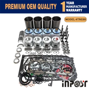 Kit de reconstrucción de motor 4TNE88 revestimiento junta de anillo de pistón para excavadora de motor Yanmar - Imagen 1 de 7