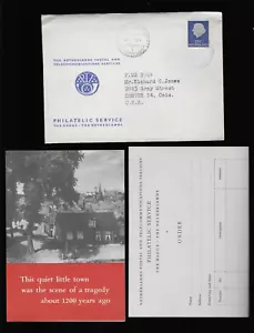 Netherlands 348/352/353 on PM 1954-1955 Philatelic Service Covers with Contents - Bild 1 von 3