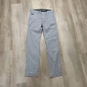 Diesel Chinos Mens 29 31 Grey Chi Regs B Slim Trousers Stretch Cowhide Leather - Picture 1 of 12
