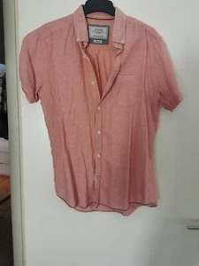 Camisa hombre Springfield manga corta color: salmón talla L - Imagen 1 de 4