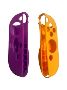Dual Joy Con Silicone Covers - Purple & Orange For Switch - Picture 1 of 4