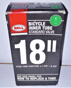 Bell 18" Fahrradschlauch - Standardventil - passend für Reifenbreiten 18" x 1,75-2,25" - Bild 1 von 3