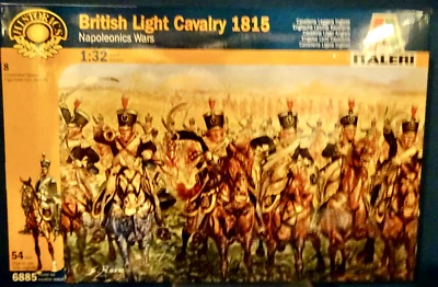 Italeri #6885 54mm Napoleonic British light cavalry unpainted plastic2006 MIBoop - Image 1 of 2