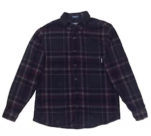 EUC Men’s Eddie Bauer Button Down Pocket Plaid L/S Flannel Heavy Shirt Mens Sz M - Picture 1 of 4