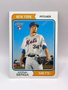 KODAI SENGA 2023 Topps Heritage #80 Base Stampa Corta Rookie Variation SP RC Qtà - Foto 1 di 2