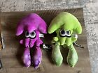 Nintendo / Good Stuff Squid Splatoon Plush Neon Green and Purple