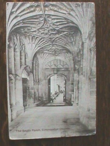 Antique Postcard. The South Porch, Cirencester Church. Postdated 22/12/1909. VG. - Picture 1 of 3