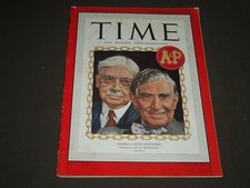 1950 NOVEMBER 13 TIME MAGAZINE - GEORGE & JOHN HARTFORD COVER - O 8015