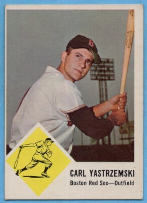 Fleer #8 1963 Carl Yastrzemski EX/EX Salón de la Fama de los Medias Rojas de Boston A5692 Foto 1 de 2