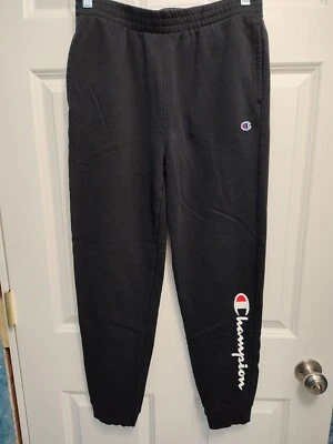 *EUC BLACK CHAMPION FLEECE JOGGERS YOUTH SZ XL - AUTHENTIC ATHLETICWEAR BOYS XL* - Image 1 of 4