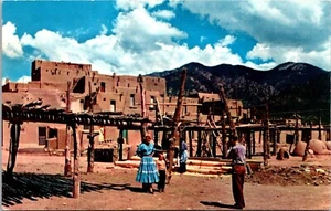 Taos Pueblo Taos New Mexico Postcard - Picture 1 of 2