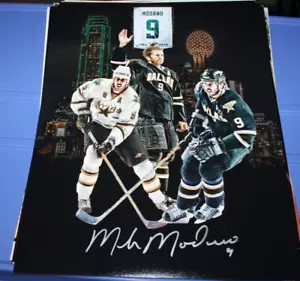 MIKE MODANO DALLAS STARS SIGNED CUSTOM EDIT 11x14 PHOTO Stanley Cup Champs B - Picture 1 of 1