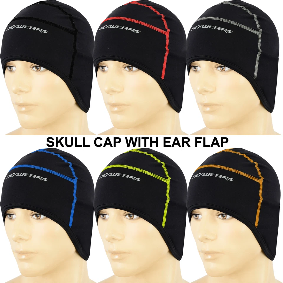 Cycling Skull Cap Under Helmet Motorbike Roubaix Thermal Bike Ear Cover One Size - Image 1 of 1