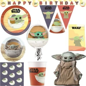 Star Wars The Mandalorian Kindergeburtstag Deko Baby Yoda Geburtstag Set - Bild 1 von 14