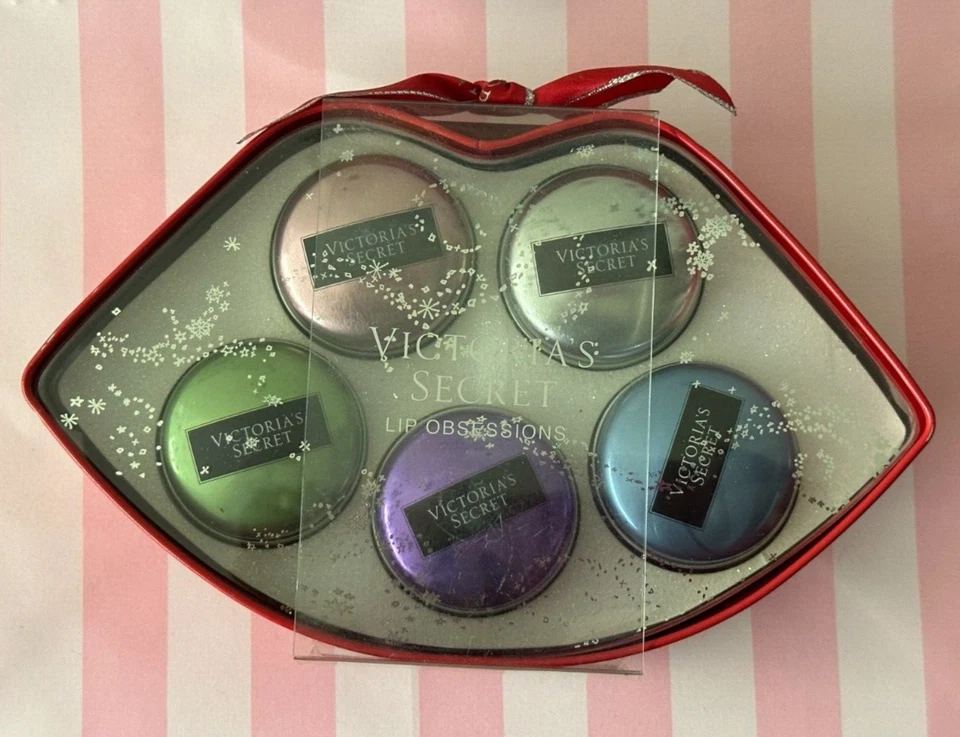 ✨ Эксклюзивная винтажная находка! Victoria's Secret ароматизированный бальзам для губ скраб подарочный набор ✨ - Изображение 1 из 4