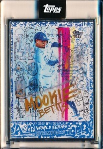 2020 Topps X Gregory Siff #1 Mookie Betts Artist Proof #32/58 Dodgers