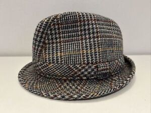 Donegal Tweed Ladies Fedora / Trilby Hat Shandon Vintage Irish Size 7 / M Medium