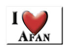 Afan, Neath Port Talbot, Wales - Fridge Magnet I Love Souvenir UK