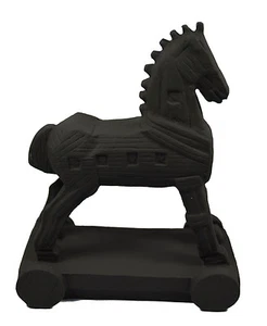 Trojan horse sculpture artifact statue handpainted - Picture 1 of 1